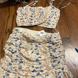 matching skirt and top set